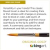 KINGART Premium Original Gold 9000-8 Round Series Artist Brush, Golden
