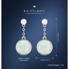 KristLand Opal Drop Earrings Opal Sterling Silver Earrings 925 Silver