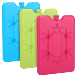 Ice Packs for Cool Bag, Reusable, Pack of 3, 200 ml Ice Packs for Cool Box, Cool Bag, Cool Pack, Portable Ice Pack, Small for Picnics, Fishing, Travel, Camping, to Keep Food Fresh