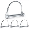 QIMEI-SHOP Folding Pipe Pins with Snap Lock Locking Pin Galvanised