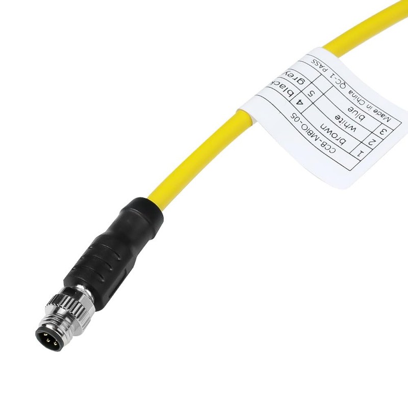 Alvin's Cables M8 5-Pin B-Code Male to Flying Lead I/O