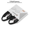 GOBETTER 2 Pcs Wine Foil Cutter Magnetic Design, 4 Stainless