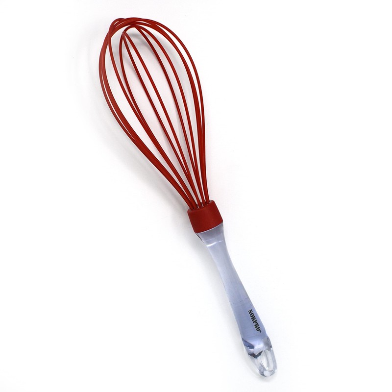 Norpro Silicone Whisk, Red