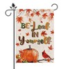 Fall Garden Flag Inspiring Pumpkins Seasonal Aumtumn Welcome Flags for