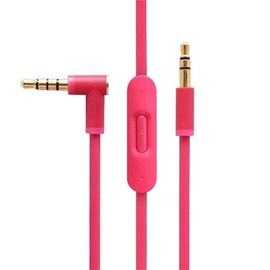 Arzweyk Replacement Audio Cable with in-line Mic & Volume Control Audio Extension Cord Compatible with Beats by Dr Dre Solo2 Solo3 Studio3 Solo/Studio/Pro/Detox/Mixr/Executive/Pill Headphones (Pink)