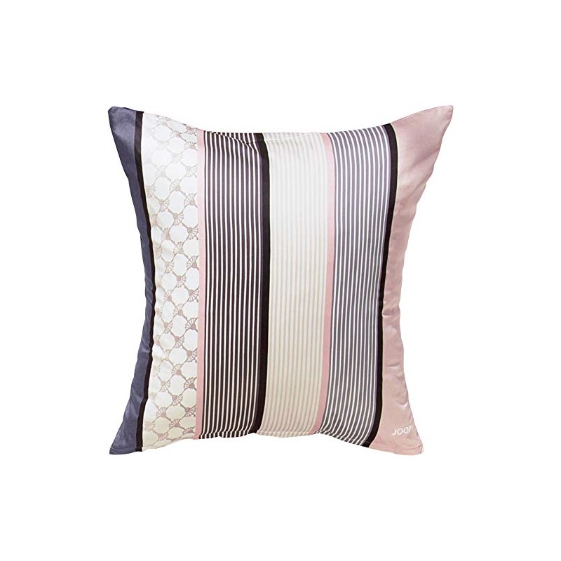 Joop! Mako Satin Bed Linen Cornflower Stripes, Deep Rose, 40x80