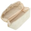 Makeup Cosmetic Bag Large Capacity Embossed Pattern Multifunctional Divider PU