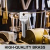 MorningRo 50 Pcs Do Not Duplicate Key Blanks Metal Key
