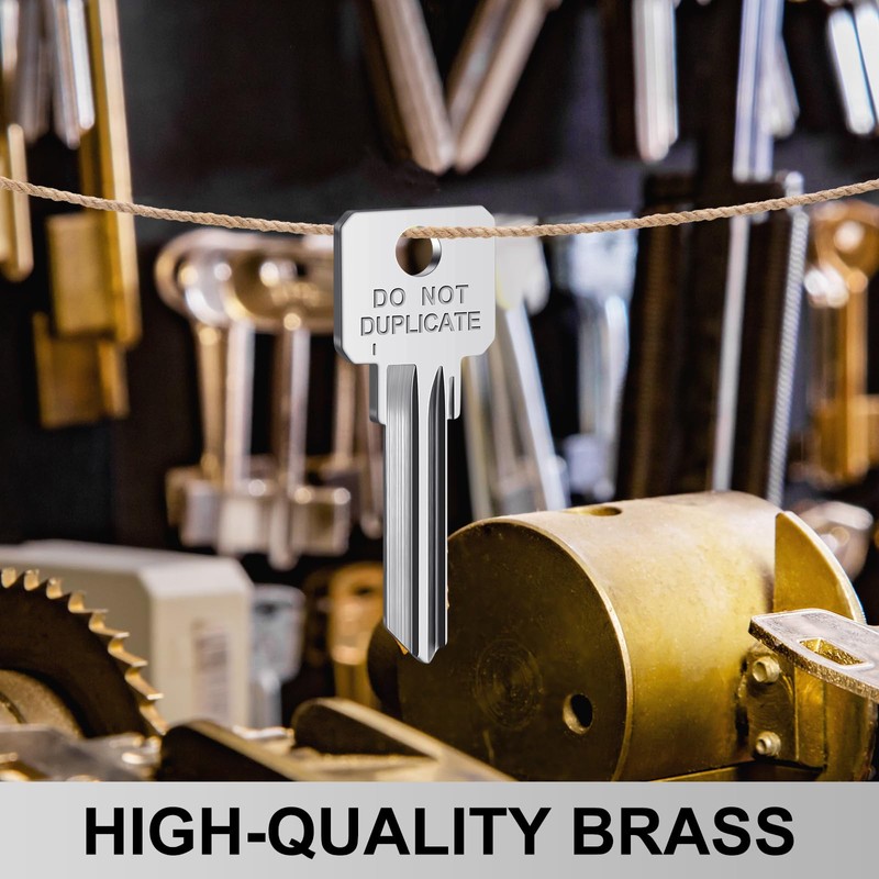 MorningRo 50 Pcs Do Not Duplicate Key Blanks Metal Key