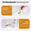 Nicpro 22 PCS Compass Geometry Tools with Case, Drafting Tools
