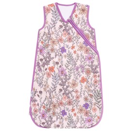 Premium 3-Layer Knit Sleep Bag 1.0 TOG "Flora" by Copper Pearl