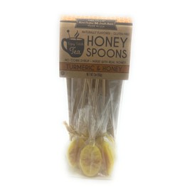 Melville Candy Honey Spoons [For Tea Lovers] Gluten-Free 5 Count (Turmeric & Honey)