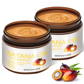 Raw Batana Oil for Hair Growth, 100% Natural Unrefined & Organic Hair Growth Oil From Honduras,Prevents Hair Loss,Promotes Hair thickness for Men & Women 4.23 Fl Oz(Pack of 2)