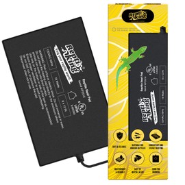 ReptiKing Reptile Heat Pad, Heating Pad for Reptile Tank, Lizard, Snake, Bearded Dragon, Hermit Crab, Terrarium Heating Mat, Safe & Durable Heat Pad for Reptiles (16W Reptile Heat Pad)