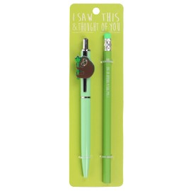 Stands Out, Supplying Outstanding Gifts Sloth Tree Pen and Pencil Set Kids Charm Topper School Stationary Kits Gift