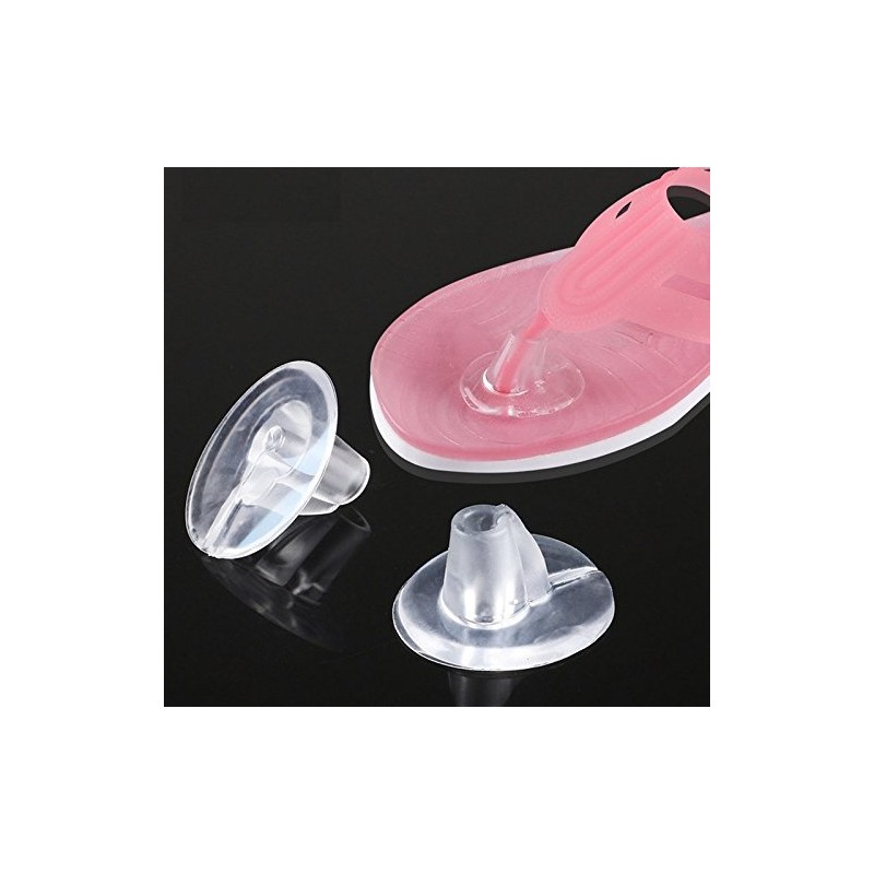 5 Pairs Clear Silicone Thong Sandal Toe Guards Cushions Sandal