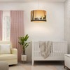 BAISTSAELER Plug in Pendant Light Horizontal Wild Deer Forest Sunset