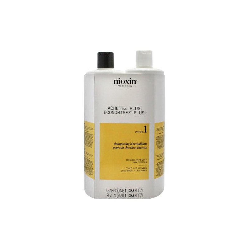 Nioxin System 1 Cleanser and Scalp Therapy Conditioner, 33.79 Ounce