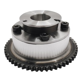 TINJO Engine Timing CVVT Camshaft Sprocket Compatible with Hyundai Elantra Kona Veloster Kia Forte Forte5 Soul Seltos 2.0L 2014-2022, Engine Exhaust & Intake CVVT Camshaft Gear Replace OE# 24370-2E020