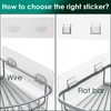 Jovware Shower Caddy Adhesive Replacement Stickers Sticker Shelf Basket Strips