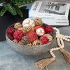 ANDALUCA Decorative Balls Bag Bowl Filler Home Decor (Red Gold)