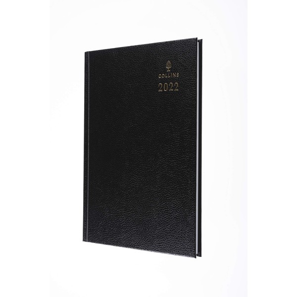Collins Desk A5 Week to View 2022 Diary - Black