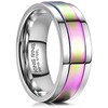 King Ring 8mm Ultra Polished Spinner Ring – Premium Shiny