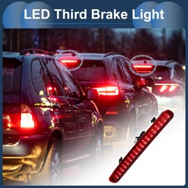 VekAuto LED Third Brake Light Compatible for VW Beetle 2012-2019, Waterproof Plastic Red Housing 3rd High Mounted Stop Lamp Rear Center High Level Brake Light