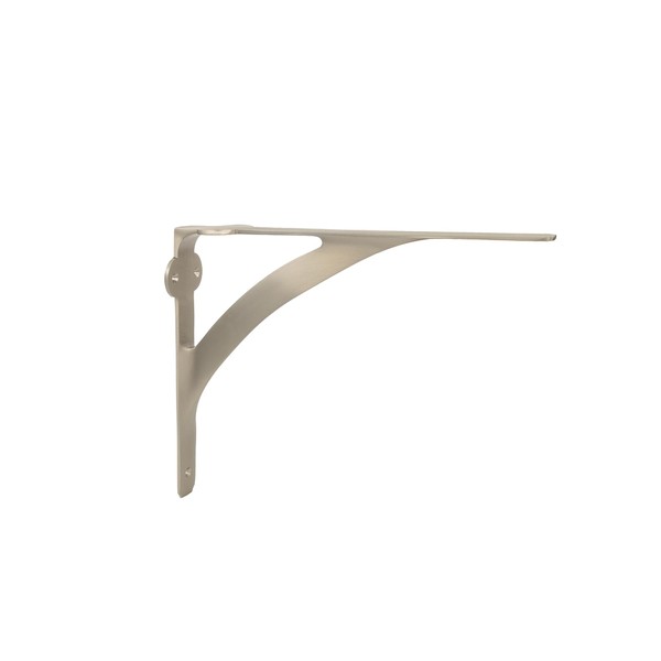 STALLION HARDWARE Premium Solid Brass Shelf Brackets - Stylish Brushed