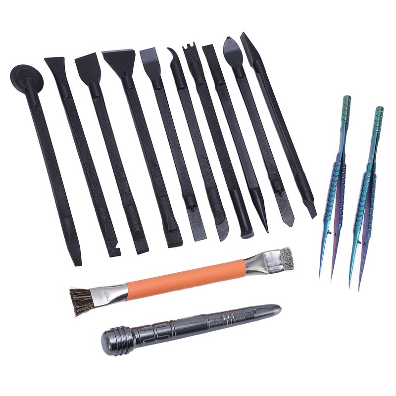 14 Pcs Electronics Repair Tool Kit Spudger Screen Breaker Brush