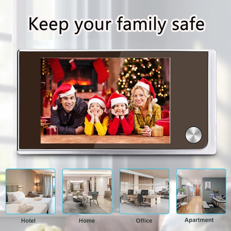 3.5 inch Digital Doorbell LCD 120 Degree Eye Electronic Peephole