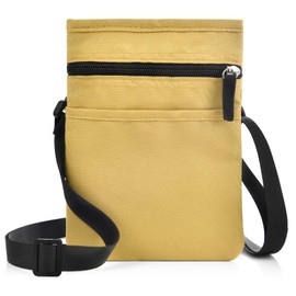 Gineman Small Crossbody Bag, Shoulder Bag, Men's, Women's, Mini Messenger Bag, Satchel Bag, Commuting, Travel, Plain, Compact, Casual, Cross-Body Shoulder Bag, Sacoche, Smartphone Pouch
