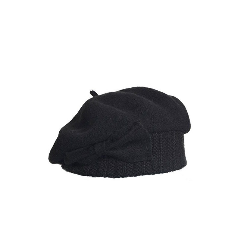VECRY Lady French Beret 100% Wool Beret Floral Dress Beanie