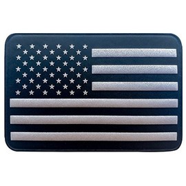Seibertron Reflective Us Flag（2"x3"） in The Dark Hook & Loop 3D PVC Patch, Perfect for Seibertron Motorcycle Backpack