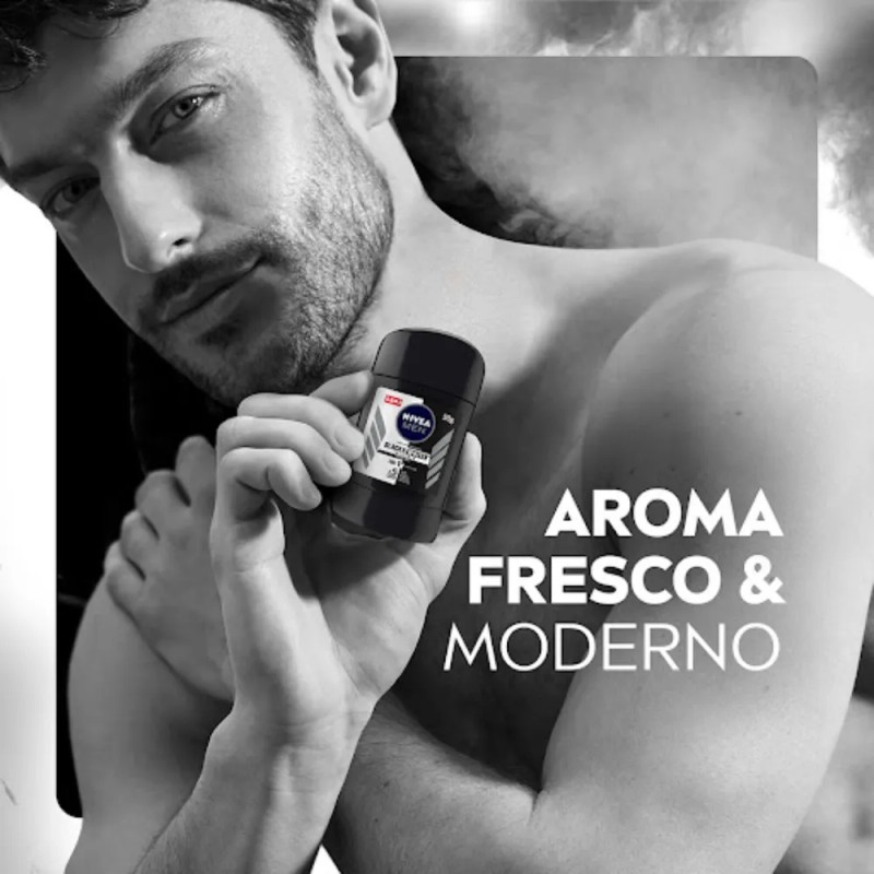 Desodorante en barra Nivea Men Black & White Invisible 50g