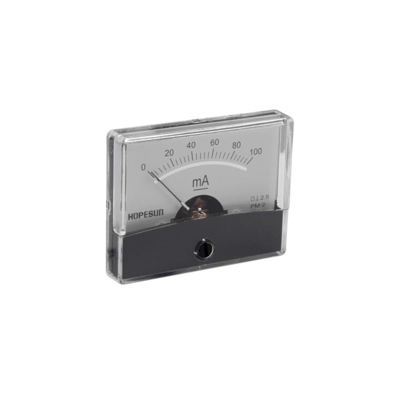 Velleman AIM60100 100mA DC Analogue Current Panel Meter, Multi-Colour, 60