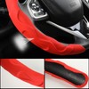 GIANT PANDA Leather Steering Wheel Cover, Car Accessories Interior, 3-Piece