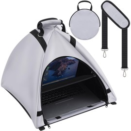 GliCraft Laptop Sun Shade and Water Resistant Tent Bag with Glare Shield, Shoulder Strap, Portable Case for Working Outdoor Foldable Privacy Cover Hood