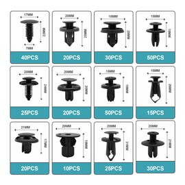 ZOKYUYS 835pcs Auto Fasteners Kit,24 Sizes Most Popular Sizes Auto Push Pin Rivets Set,Door Trim Panel Fender Clips,Nylon Bumper Fender Clips,GM Ford,Toyota,Honda,Acura,Chevy Plastic Fasteners Kit