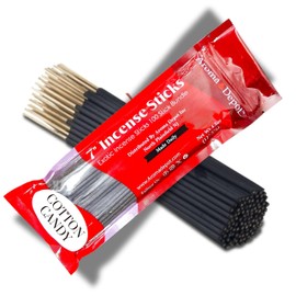 Cotton Candy Most Exotic Charcoal 7'' Incense Sticks. Approx. 85 to 100 Sticks Per Bundle, Length - 7 Inches, Each Natural Stick Burns for 35 to 45 mins Each. Long Lasting. Guarantee 100% Pure