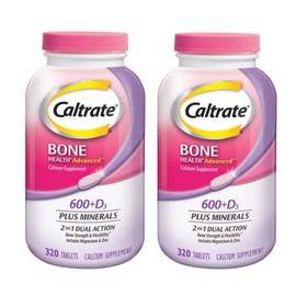 Calatebone Health Advanced Calcium 600+ D3 Mineral Tablets, 2, 320 Tablets / 칼레이트본 헬스 어드벤스드 칼슙 600+ D3 미네랄 테블릿, 2개, 320정