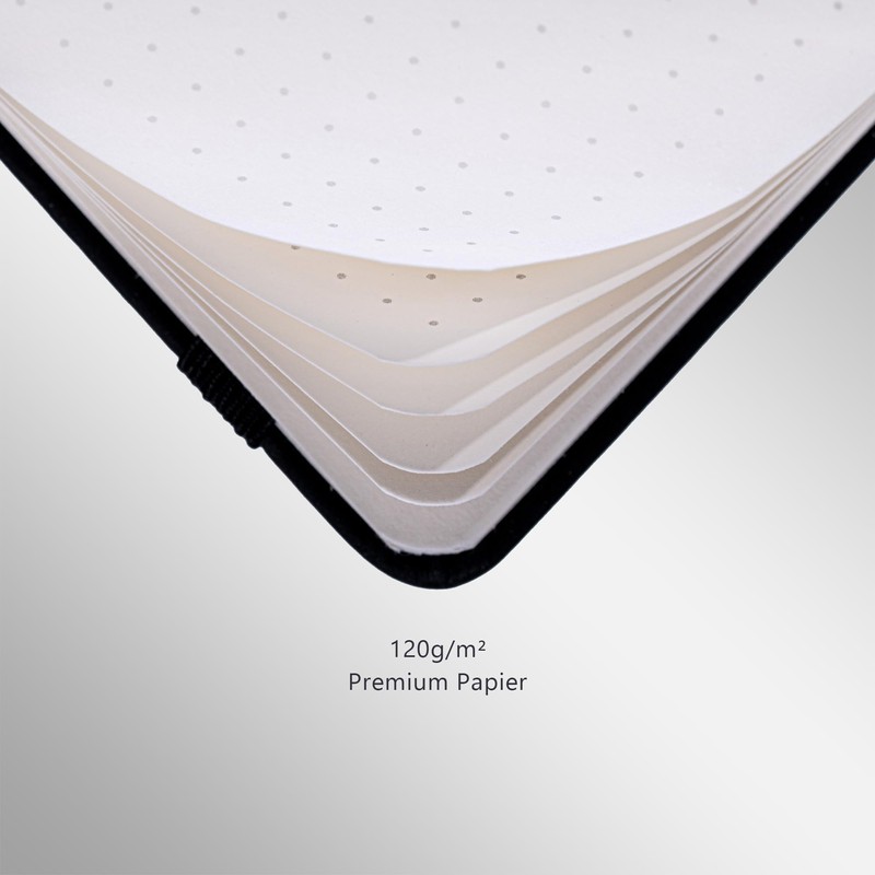 OLLEVRES Notebook A5 Dotted - Premium Paper 120 g/m² -