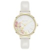 Nine West Women's Floral Dial Strap Watch