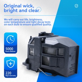 ZMSTLAMP ELP91 for Epson ELPLP91 Replacement Projector Lamp BrightLink 685Wi 695Wi PowerLite 680 EB-680 EB-680S EB-685W 685W 685Wi EB-685Wi EB-685Ws EB-695Wi V13H010L91
