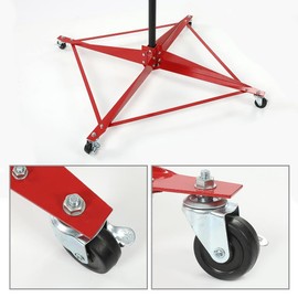 G-PLUS Auto Body Door Fender Panel Holder Tree Center Post Hang Paint Stand Adjustable Black&Red Steel Powder Coated #Size: L 29 (in) * W 29 (in) * H 73-3/8 (in)