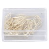 100pcs Metallic Paper Clips Golden Electroplating Process Anti Rust Paper