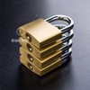 Padlock with Keys, Brass Heavy Duty Padlock Mini Solid Padlock
