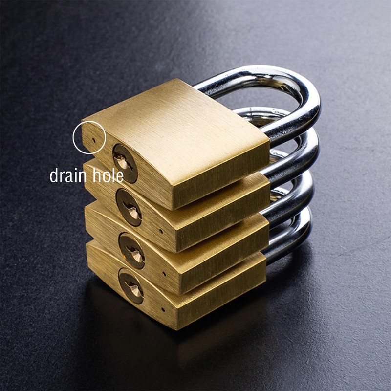 Padlock with Keys, Brass Heavy Duty Padlock Mini Solid Padlock