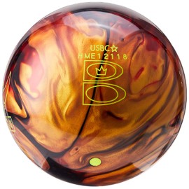 Brunswick Rhino Bowling Ball, Red/Black/Gold, 14 lb