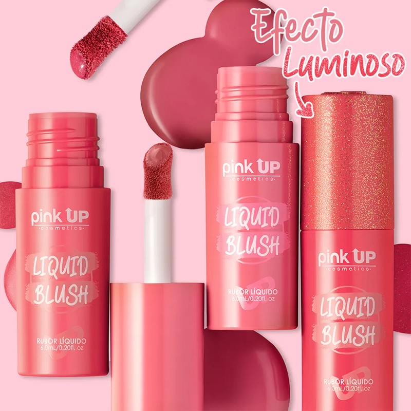Rubor Líquido Pink Up Liquid Blush Larga Duración Tono del
